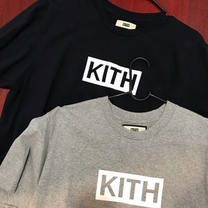 Kith Logo T-shirts (Grey & Navy)